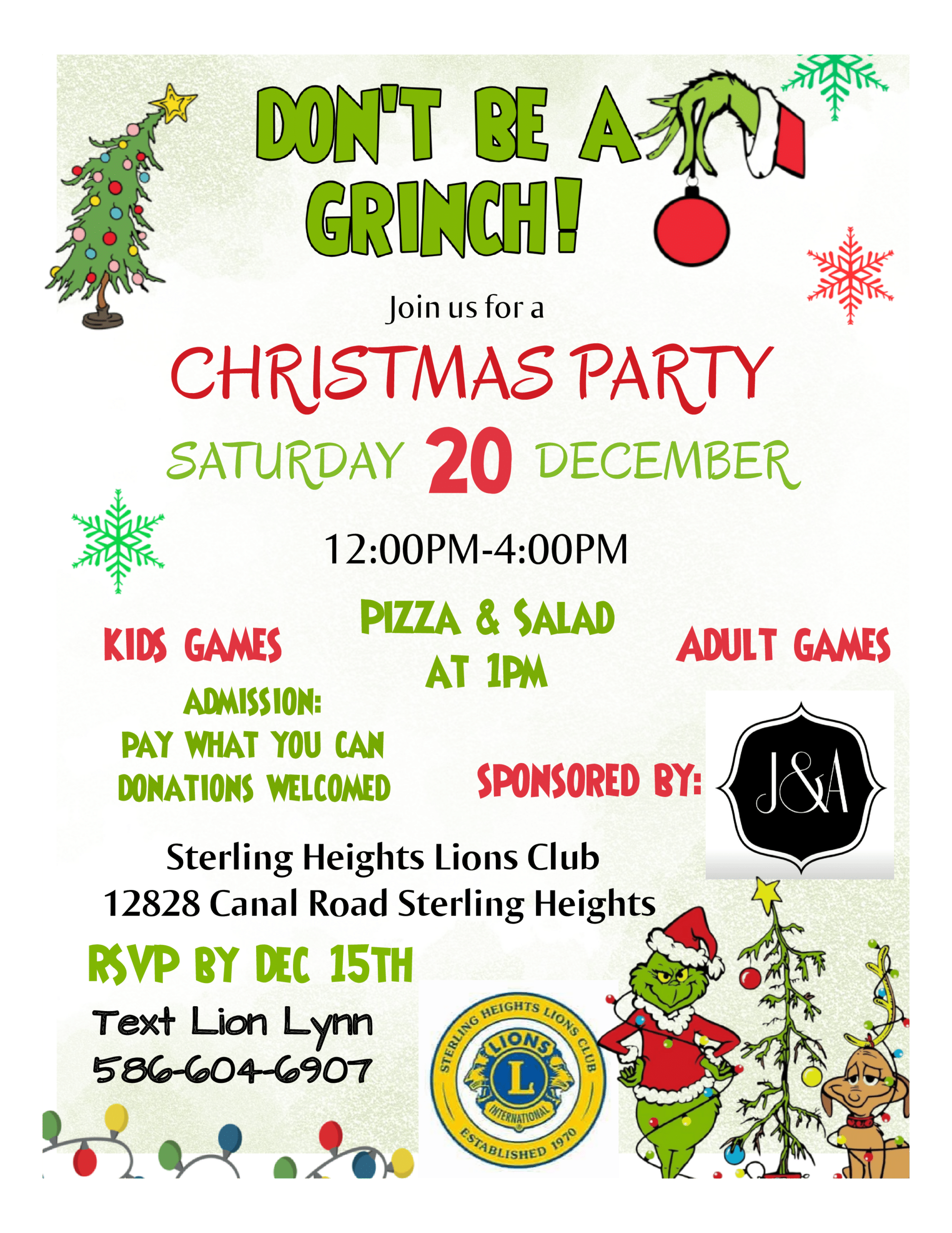 Don't be a grinch party